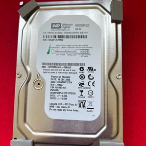 不良返金保証 ハードディスク Western Digital WD2500AVJS-63B6A0 250GB(レコーダー BD-HDW22から外し) (y36)
