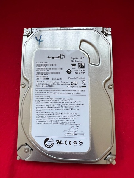 不良返金保証 Seagate ST3320310CS 320GB 3.5インチHDD (y37)