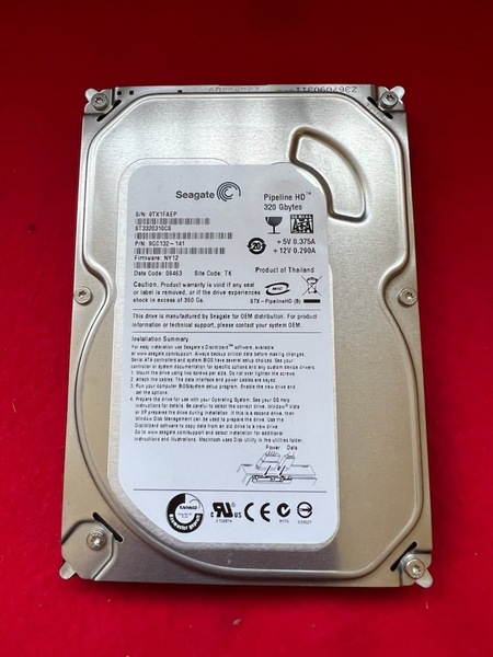 不良返金保証 Seagate ST3320310CS 320GB 3.5インチHDD (y43)
