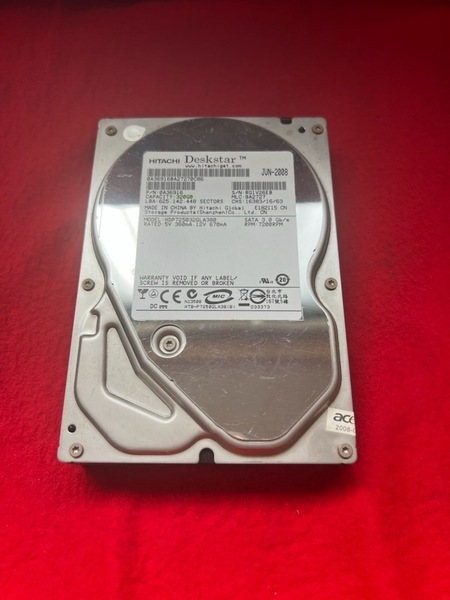 不良返金保証 HDD ハードディスク 320GB 3.5インチ 内蔵 HITACHI 日立 Deskstar HDP725032GLA380 (y63)