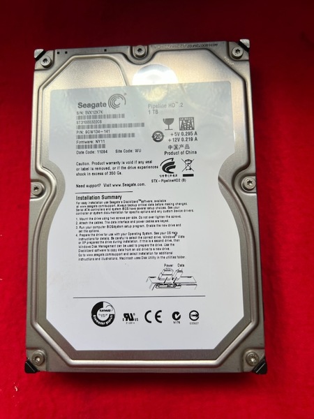 不良返金保証 Seagate SATA 3.5インチHDD SATA 1TB 1000GB ST31000322CS (Y76)