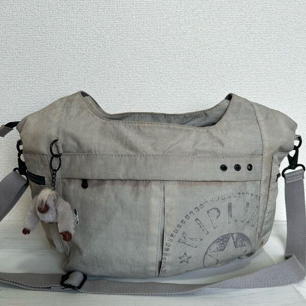 kipling キプリング レディース メンズ ショルダーバッグ トートバッグ メッセンジャーバッグ ボストン グレー ナイロン 大容量 ブランド