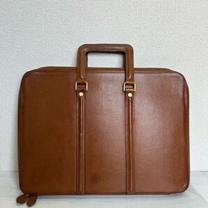 Burberrys バーバリー メンズ ビジネスバッグ ブリーフケース 書類カバン 本革 牛革 レザー 茶色 ブラウン ヴィンテージ オールド ブランド