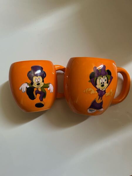 *激レア*Disney ミッキーマウス&ミニーマウス 2011年ハロウィン 陶器マグカップ Disney Store限定品