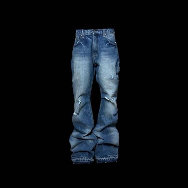 【EMOSTANCECLUB】flare Carpenter jeans エモスタンスクラブ フレアデニム ベルボトム デニム ジーンズ