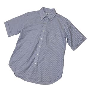 K320-77 BROOKS BROTHERS Brooks Brothers черный флис рубашка с коротким рукавом кнопка down полоса мужской джентльмен BB2