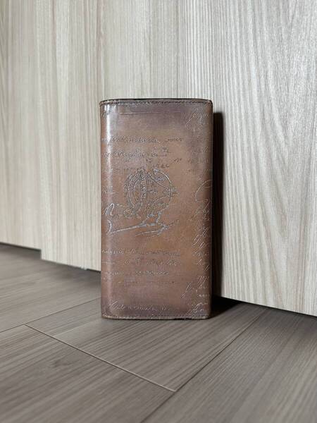 特注25万 Berluti ESPACE Wallet ベルルッティ エスパス スクリットレザー 長財布 DUNA オッソ シルバーパティーヌ スペシャルオーダー品