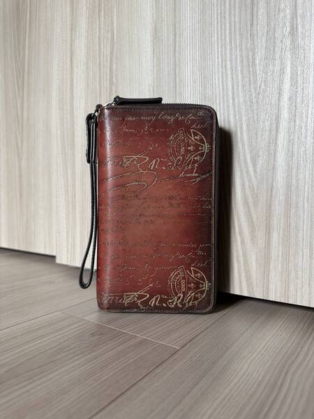 特注48万 Berluti TALI ScritLeather Wallet ベルルッティ タリ スクリットレザー 長財布 サンテミリオン ゴールデンパティーヌ 限定色
