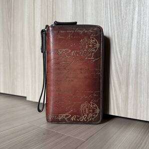 特注48万 Berluti TALI ScritLeather Wallet ベルルッティ タリ スクリットレザー 長財布 サンテミリオン ゴールデンパティーヌ 限定色