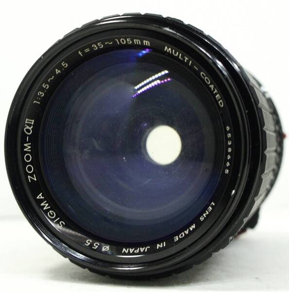 ~実写確認済~ ☆実用品・人気の望遠レンズ☆ キャノン1眼レフ用(FDマウント) SIGMA ZOOM-αII f=35-105mm F3.5-4.5 (J0269)