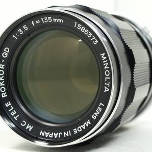 ~実写確認済~ ☆実用良品・人気の中望遠単焦点レンズ☆ ミノルタMDマウント用 MIOLTA MC TELE ROKKO-QD f=135mm F3.5 (J0305)