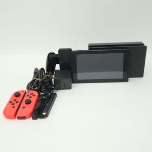 056 任天堂 Nintendo Switch ニンテンドースイッチ 本体 ネオンレッド(R)(L) ※ジャンク品