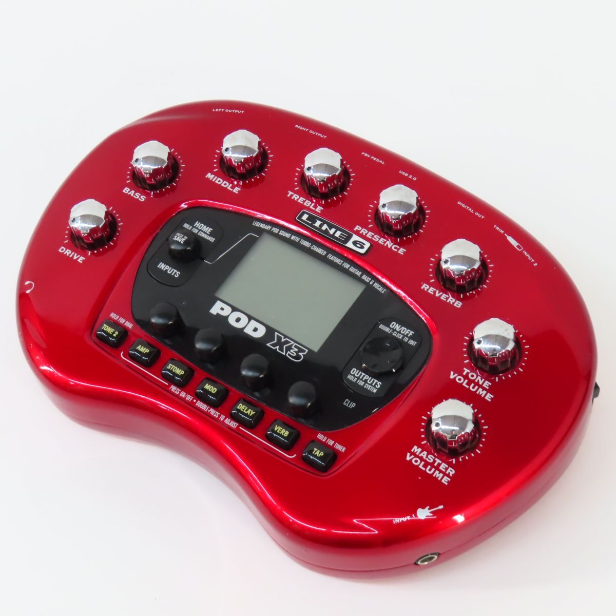 LINE 6 POD X3 レッド ギターエフェクター Yahoo!オークション -「line6 pod x3」の落札相場・落札価格