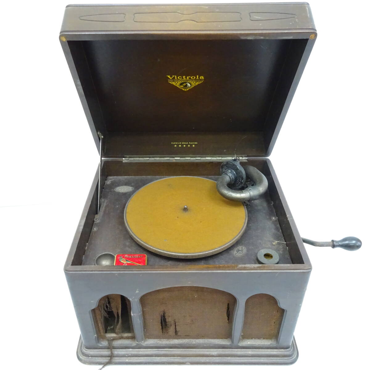 【ジャンク】蓄音機 木製【レトロ品】 Yahoo!オークション -「昭和レトロ」(本体) (蓄音機)の落札相場