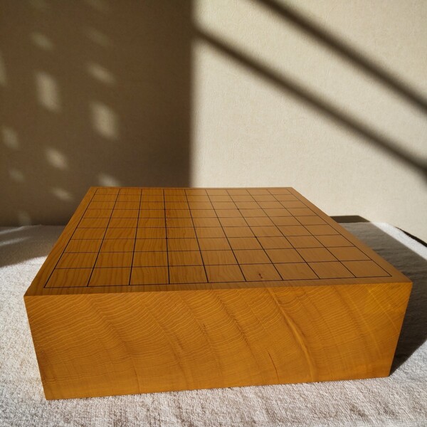 極厚一枚板 卓上将棋盤 11㎝ 7kg 美品