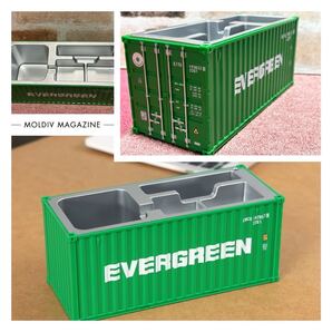 コンテナ文具ケース アンティーク Evergreen エバーグリーン ガレージ
