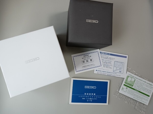 SEIKO ブライツ SAGZ001 腕時計の純正ボックス 箱と7B22用のトリセツ 説明書