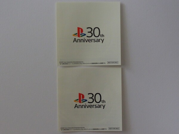 未使用★非売品★PlayStation 30th Anniversary 30周年記念 限定 ステッカー 2枚セット SONY プレイステーション シール 日本製