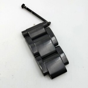 【中古品】腕時計 部品 NIXON THE 42-20 オールブラック A037001 エンドピース ベルト バンド ストラップ ダブルロックピン付き