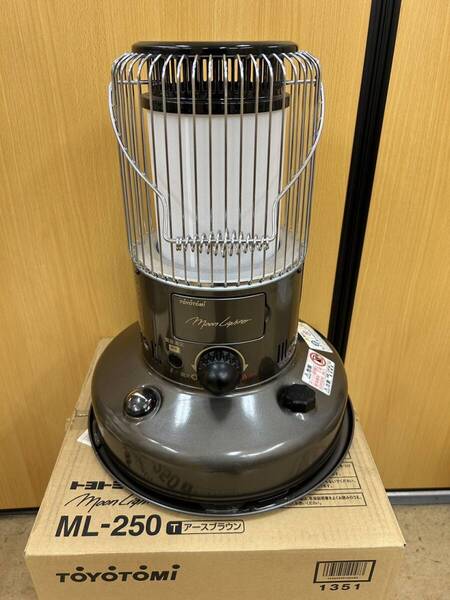 ◎【ストーブ】TOYOTOMI トヨトミ 対流型石油ストーブ ML‐250 T MOON LIGHTER アースブラウン 美品 暖房器具 防寒 空調