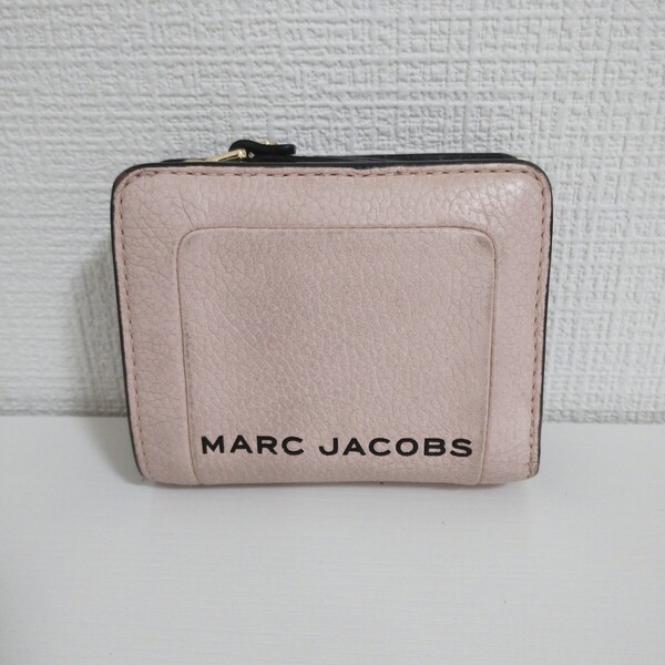 MARC JACOBS マークジェイコブス 二つ折り財布 レザー ピンク 小銭入れあり ウォレット レディース 送料無料