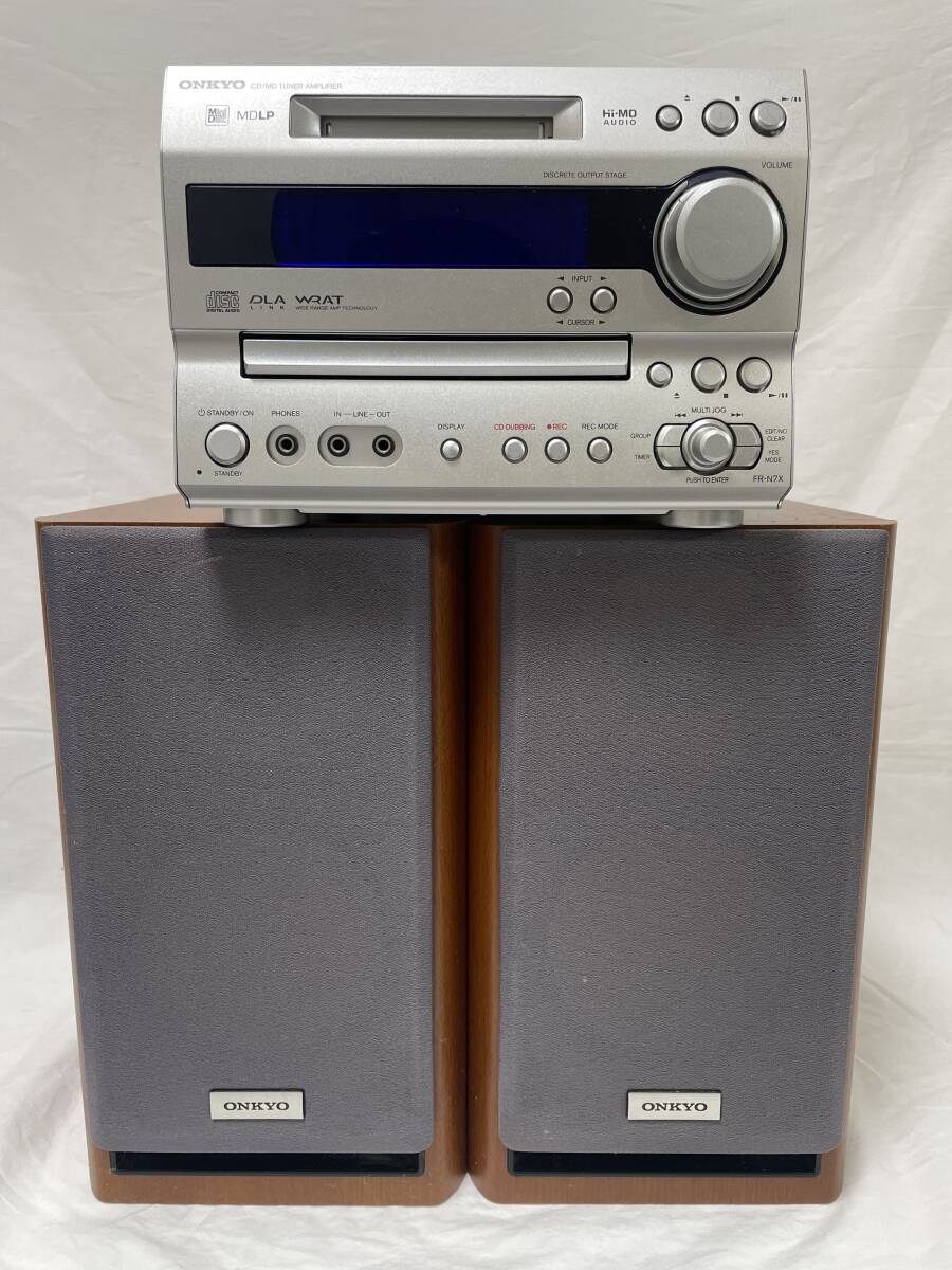 ONKYO CD/MDTUNER スピーカー付 Yahoo!オークション -「onkyoスピーカーd」(システムコンポ