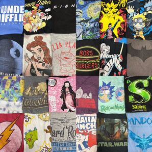 USA古着卸 まとめ売り 10 アニメ キャラクター ムービーTシャツ 24枚 ベール アソート S M L XXL ディズニー スターウォーズ スヌーピー