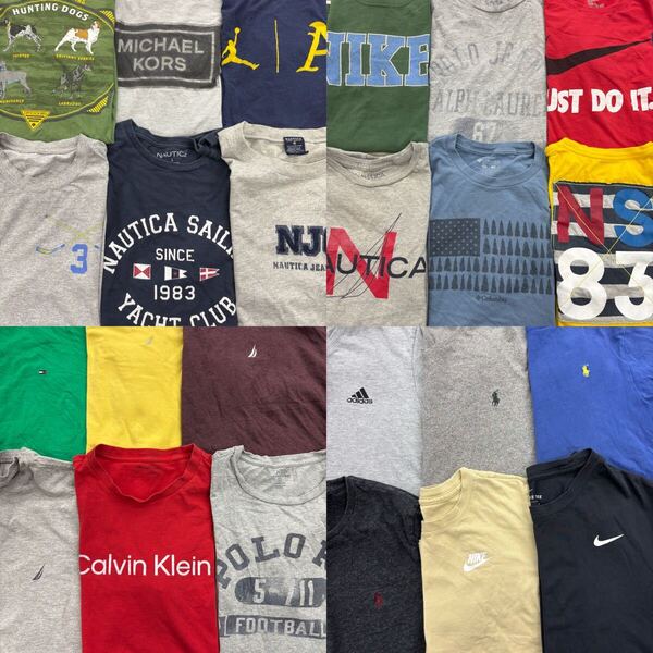 USA古着卸 まとめ売り 17 メジャーブランドTシャツ 24枚 ベール アソート NIKE POLOラルフ トミー ノーティカ コロンビア adidas CK