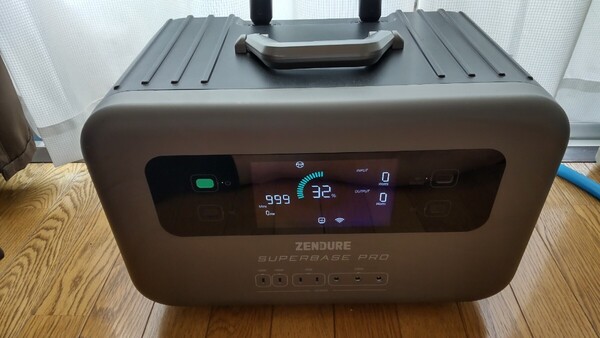 送料無料【ポータブル電源】ZENDURE(ゼンデュア)SuperBase Pro 2000 出力2000W 容量2096Wh 2Hでフル充電 キャスター仕様