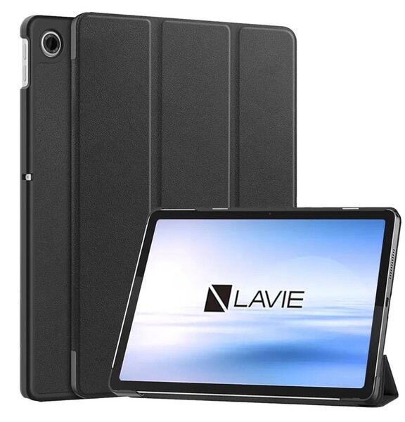 NEC LAVIE Tab T10 (T1055/KAS, TAB10/F03) 10.1インチ PC-T1055KAS/PC-TAB10F03 対応 ケース 三つ折スタンド 角度 カバー