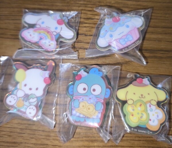 サンリオキャラクターズ くるくるアククリ シナモロール ポチャッコ ハンギョドン ポムポムプリン