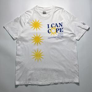 90's anvil アンビル USA製 アメリカ製 ビンテージTシャツ L 白 企業 シングルステッチ HTK6862