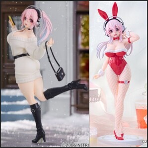 送料無料!!即決!!『すーぱーそに子 Trio-Try-iT Figure ウィンターメモリーver.& BiCute Bunnies Figure Red ver.』(フリュー バニー)