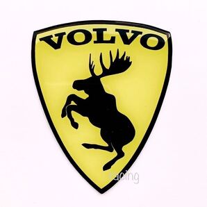 ボルボ F調 ステッカー 跳ねエルク 黄色 イエロー / rデザイン ポールスター t4 v50 v40 v60 v70 v90 xc40 xc60 xc70 xc90 240 850