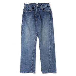 CIOTAStraight 5 Pocket Pants/Medium Dark Blue Damage サイズ34 新品未使用品