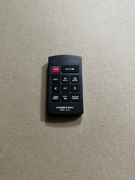 送料込★美品★【コムテック】レーダー探知機 リモコン RRE-X141 カードリモコン レーダーリモコン ZERO COMTEC