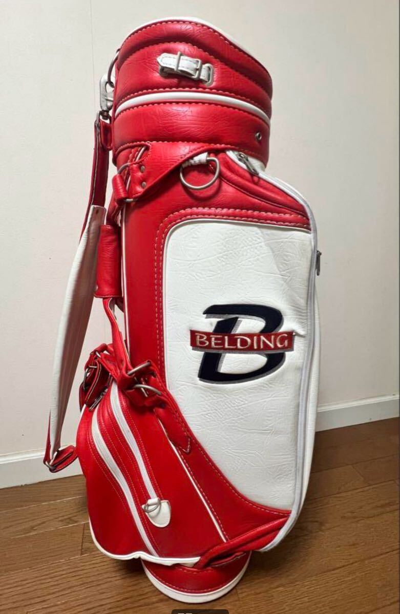 ベルディング・Budweiser・赤/白/黒・9.5型キャディーバック・中古です! Yahoo!オークション -「ベルディング キャディバッグ」の落札