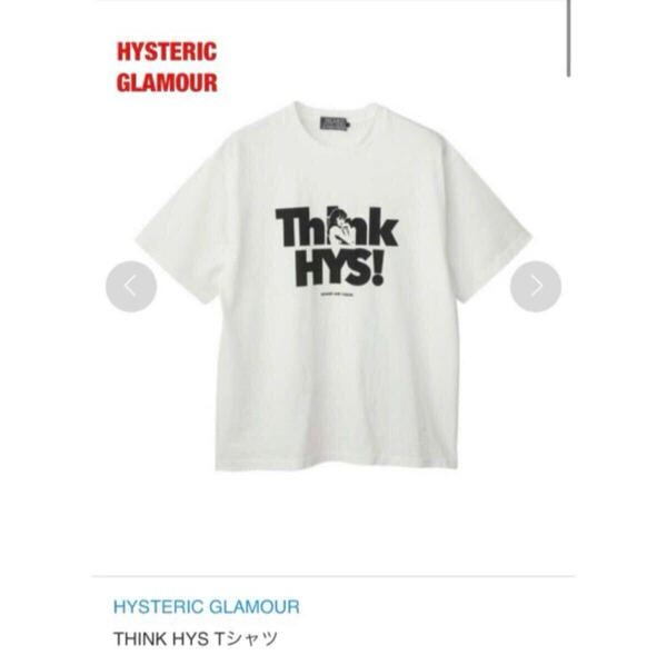 【人気】HYSTERIC GLAMOUR ヒステリックグラマー THINK HYS Tシャツ 半袖Tシャツ ヒスガール ユニセックス ロゴデザイン 02232CT05