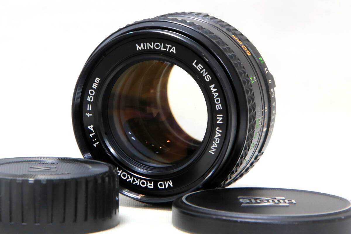 【ほぼライカ】動作◎ MD ROKKOR 50mm F1.4 ミノルタ 073 MINOLTA MD ROKKOR 50mm f1.4 動作未確認 レンズ ミノルタ 管理