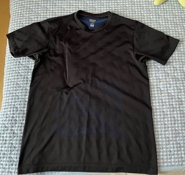 UNIQLO ユニクロ Tシャツ 半袖 半袖Tシャツ メンズL ブラック ドライ DATALIFE