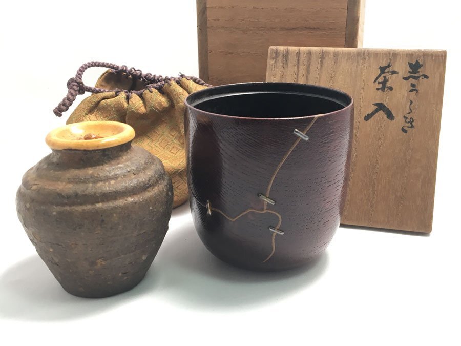 斑紫銅 茶入れ 茶道具 未使用保管品 Yahoo!オークション -「茶道具 茶入れ」の落札相場・落札価格