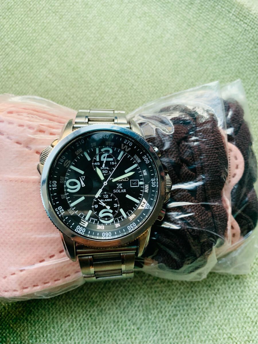 完動品☆セイコー プロスペック☆V172-0AD0 ソーラー クロノグラフ Yahoo!オークション -「seiko v172」(アクセサリー、時計) の