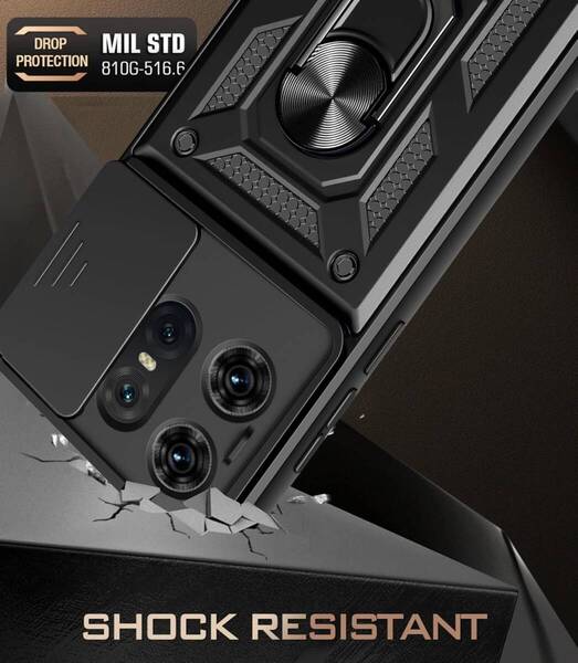 motorola edge 50 Pro / 50s Pro ケース カバー 360度回転 リング スタンド機能 車載ホルダー対応 レンズ保護 耐衝撃 衝撃吸収 擦り傷防止
