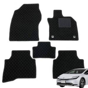 トヨタ 60系 プリウス ZVW60 ZVW65 MXWH60 MXWH61 MXWH65 専用 フロアマット ブラック 日本製 カーマット 黒 社外品 / B 201-29-10 NF*