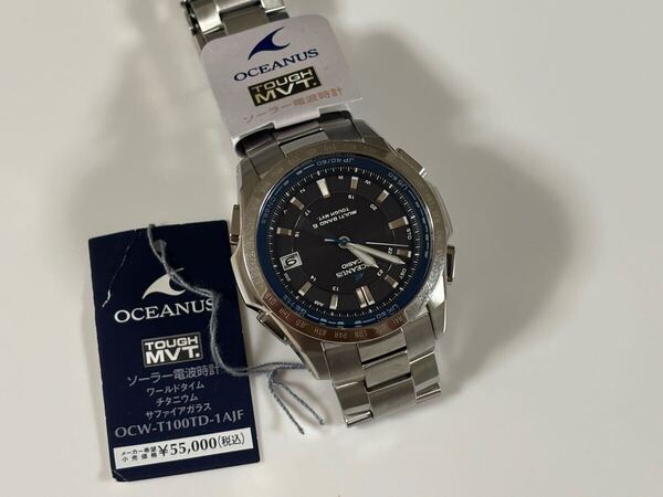 ★送料無料・未使用★お洒落 カシオ オシアナス OCW-T100TD デート ビジネス