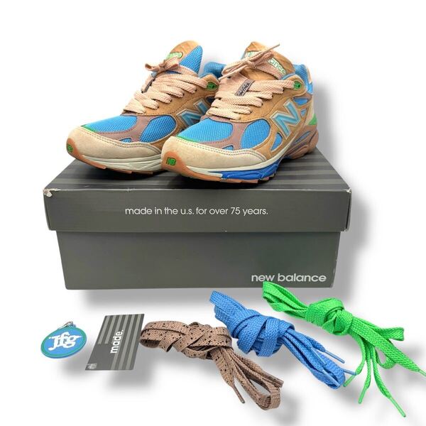 JOE FRESHGOODS × NEW BALANCE M990JG3 ニューバランス USA製 スニーカー 25cm US7 ブラウン