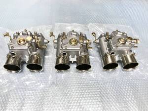 新品☆即納 48パイ キャブレター 3機/L6S30ZハコスカL28ソレックス50L型ケンメリLD28ウエーバーN42F54L4A型REEDMORALA12A14L18L24L30