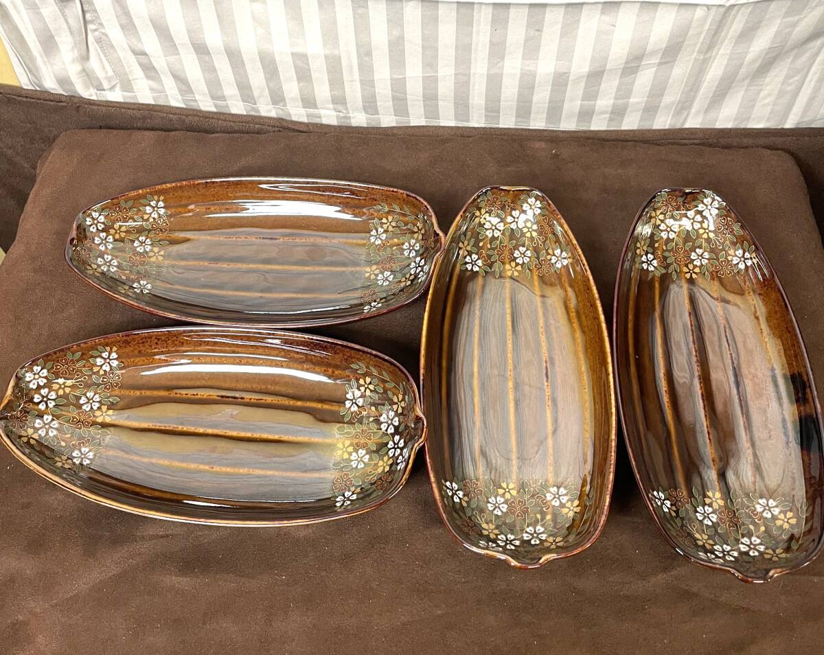  новый товар не использовался 4 позиций комплект! быстрое решение! Arita . жарение рыба средняя тарелка жарение предмет 