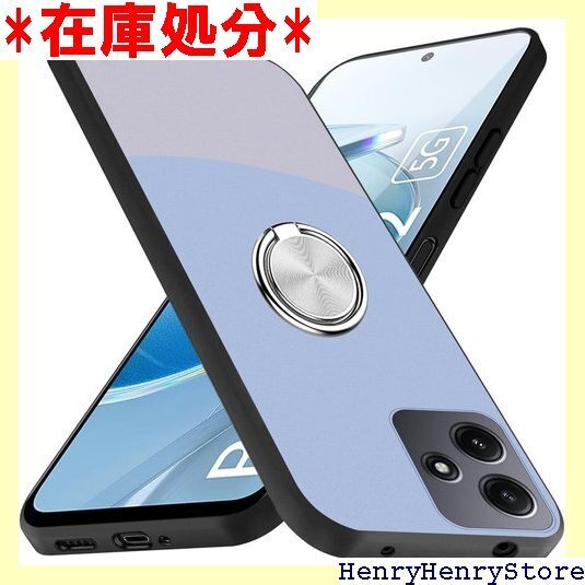 Redmi 12 5G ケース リング 耐衝撃 TPU ホール付き 滑り止め 落下防止 全面保護カバー パープル 1437