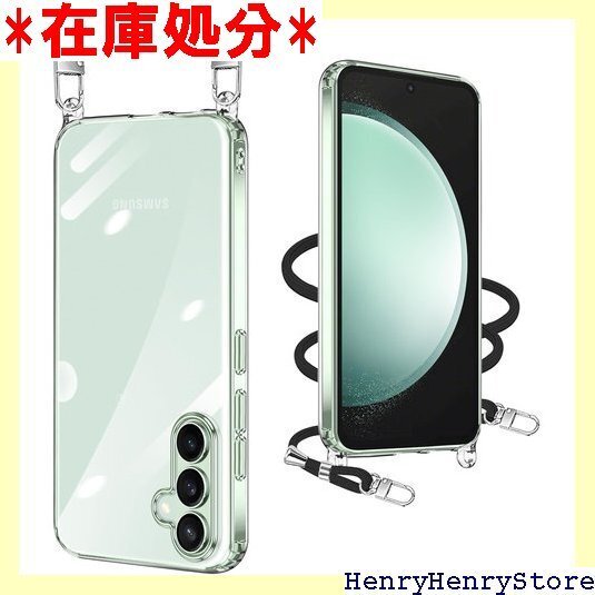 Galaxy S23 FE ケース クリア ショルダー ケース 紐付き 薄型 軽量 取り外し可能 落下防止 透明 1529